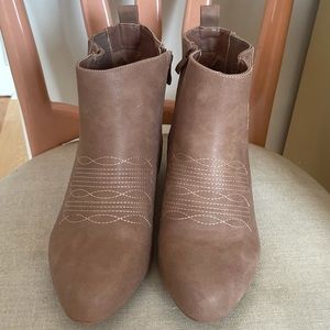 TORRID FAUX LEATHER COWBOY BOOTIE